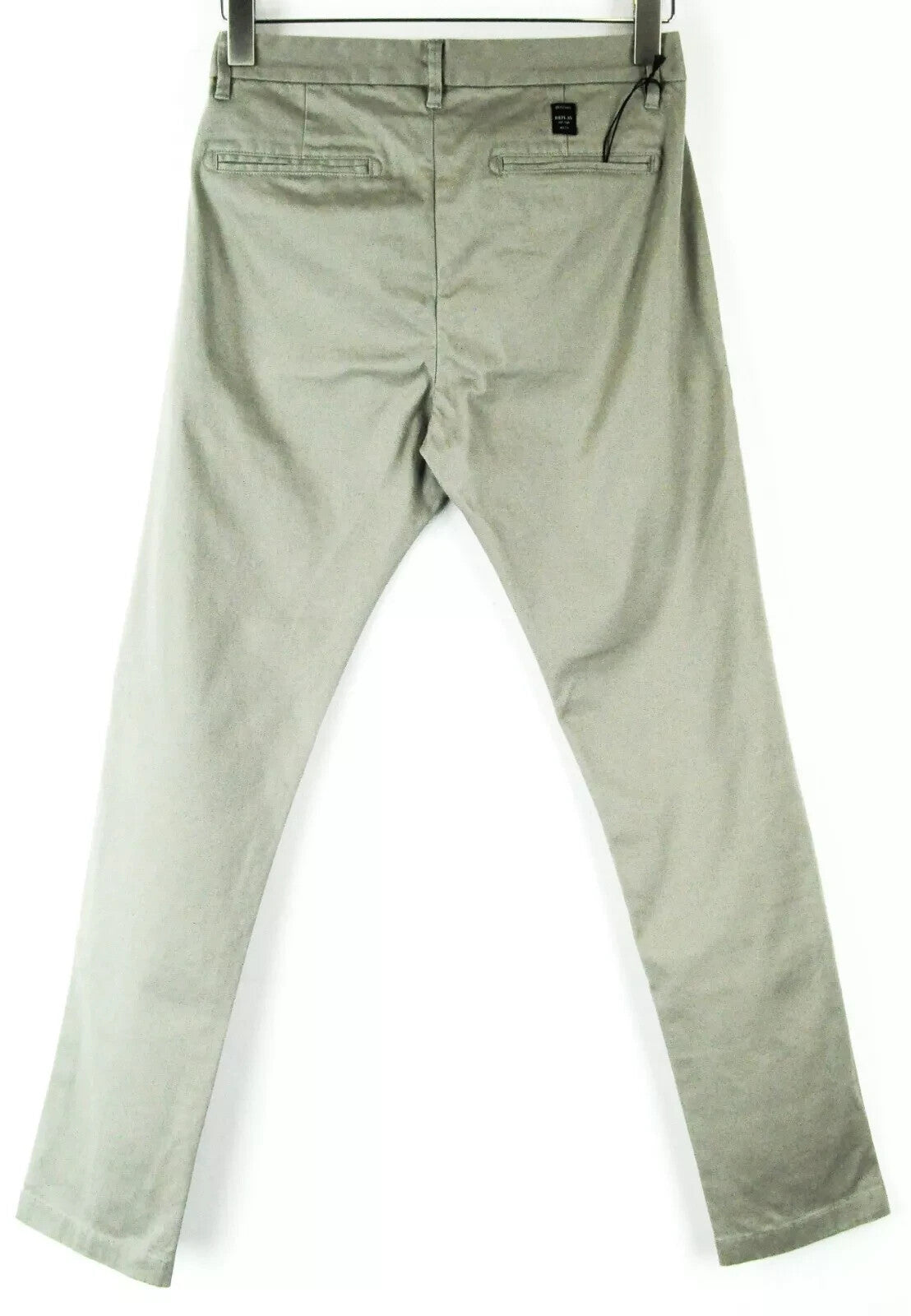 REPLAY Men's Trousers 29 Light Brown Slim Fit Cotton Stretch Button-Fly