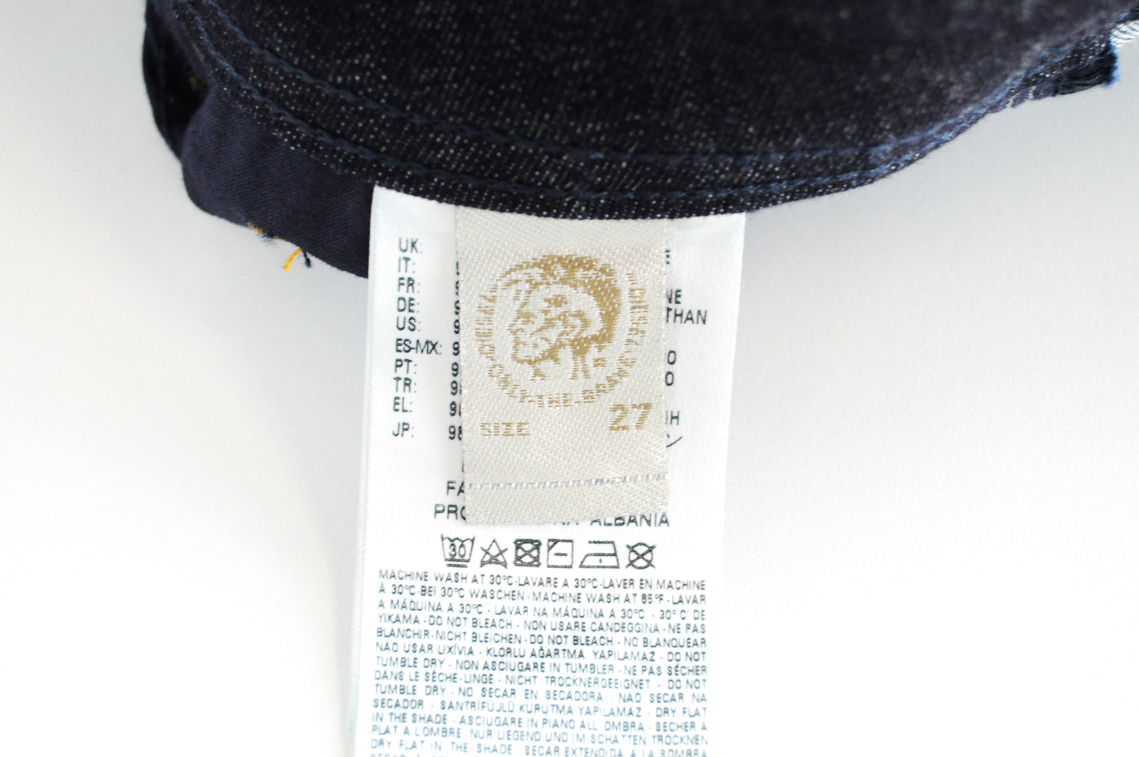 DIESEL Troxer R0841 Men's Dark Blue Jeans W27/L30 Slim Skinny Cotton Stretch Fit