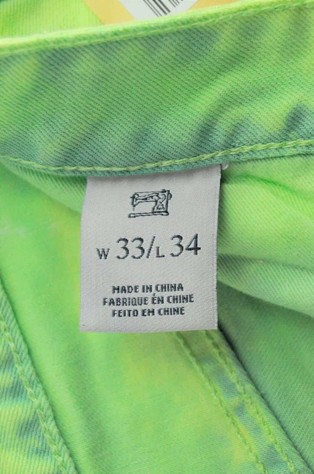 SCOTCH &amp; SODA Steele vyriški džinsai W33/L34 itin ploni, žaliai dažyti, su sagomis 