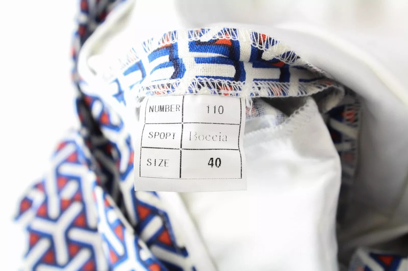 SUITSUPPLY Women's Shorts 40 Blue Red White Patterned Zipped Summer