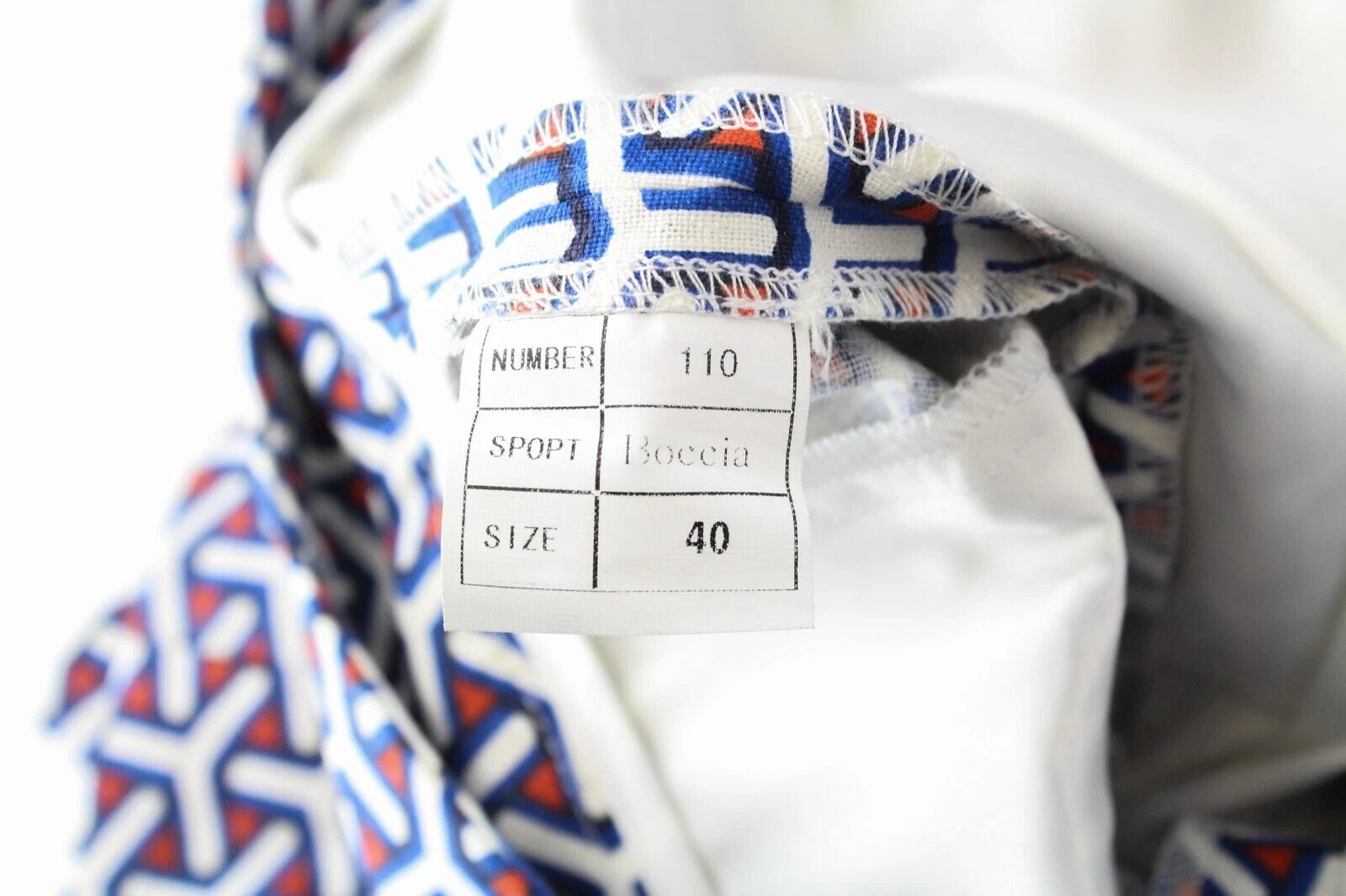 SUITSUPPLY Women's Shorts 40 Blue Red White Patterned Zip-Fly Summer