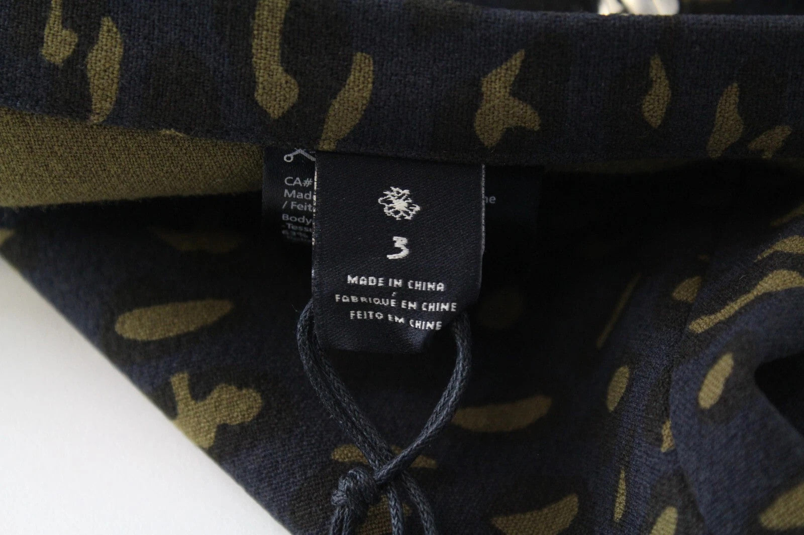 MAISON SCOTCH Women's Skirt L Dark Blue Stretch Zip Pockets Animal Print