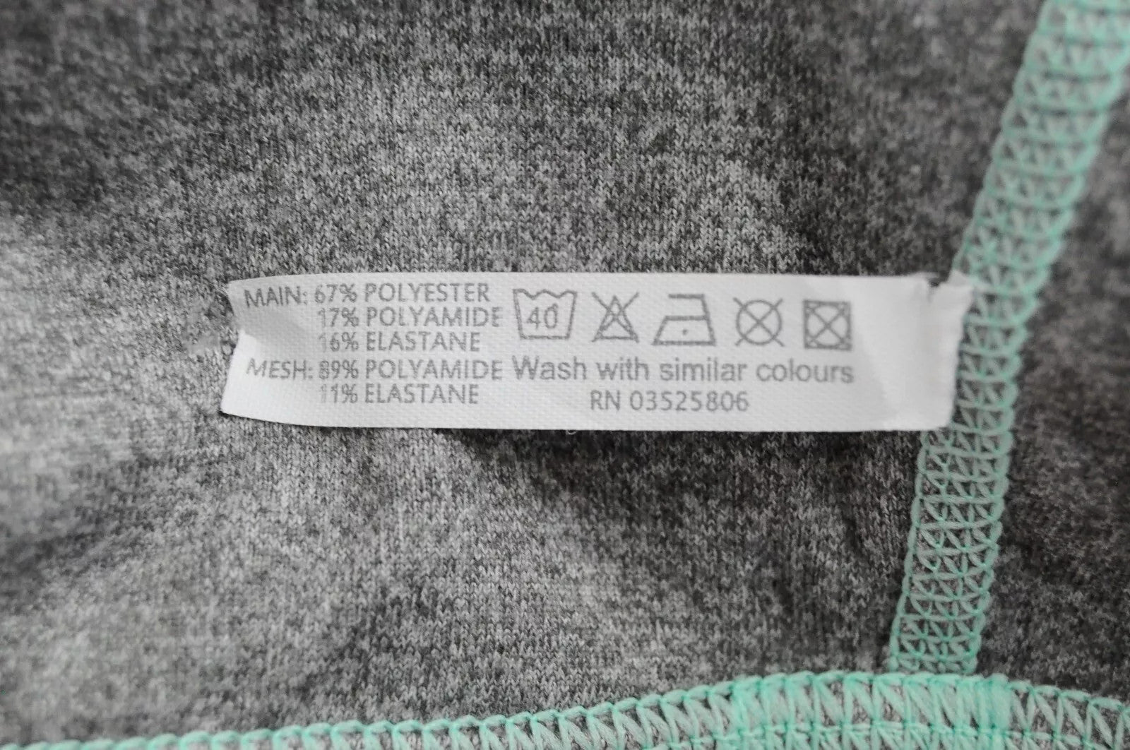 SWEATY BETTY Women's Sport Bra 2XS Grey Reversible Mesh Stretch Straps