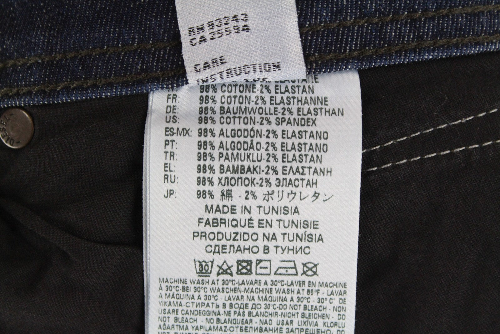 DIESEL Belther-R R13M8 Mens Jeans W28 L32 Slim Tapered Stretchy Cotton Blue