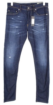 DIESEL Tepphar R7NA8 Men's Blue Jeans W29/L32 Slim Carrot Washed Cotton Stretch
