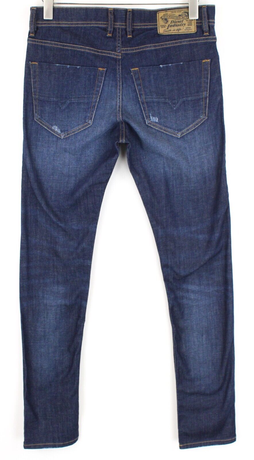 DIESEL Tepphar R7NA8 Men's Blue Jeans W29/L32 Slim Carrot Washed Cotton Stretch