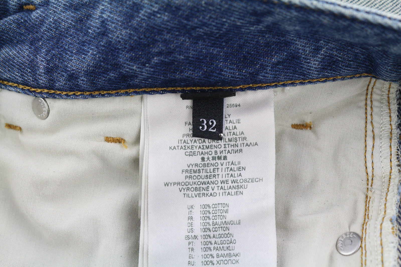 DIESEL D-Rekiv-Z 09C90 Men Jeans W32/L34 Ripped Distress Straight Washed RRP€295