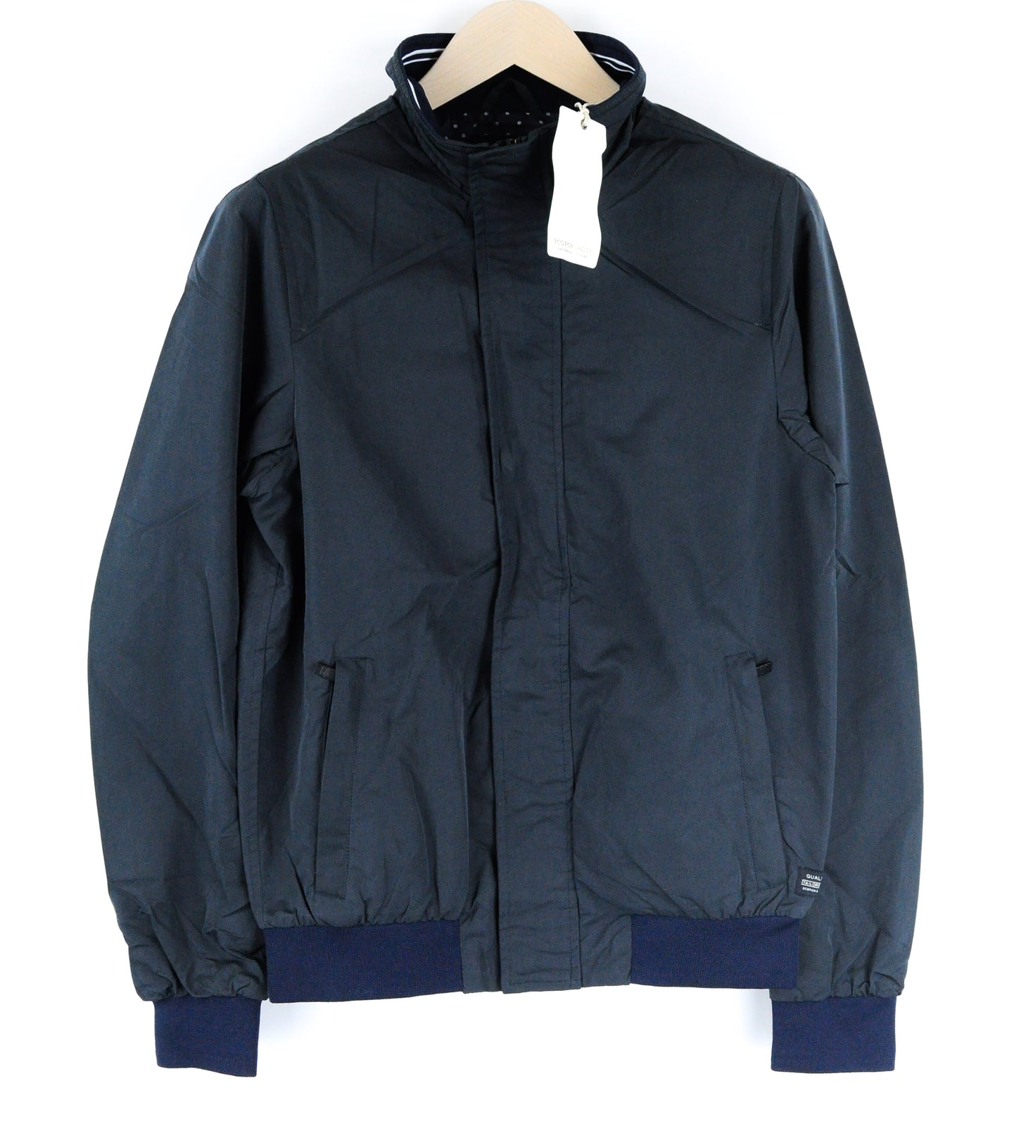 SCOTCH &amp; SODA vyriška tamsiai mėlyna striukė S lengva pamušalu ilgomis rankovėmis laisvalaikio drabužiai