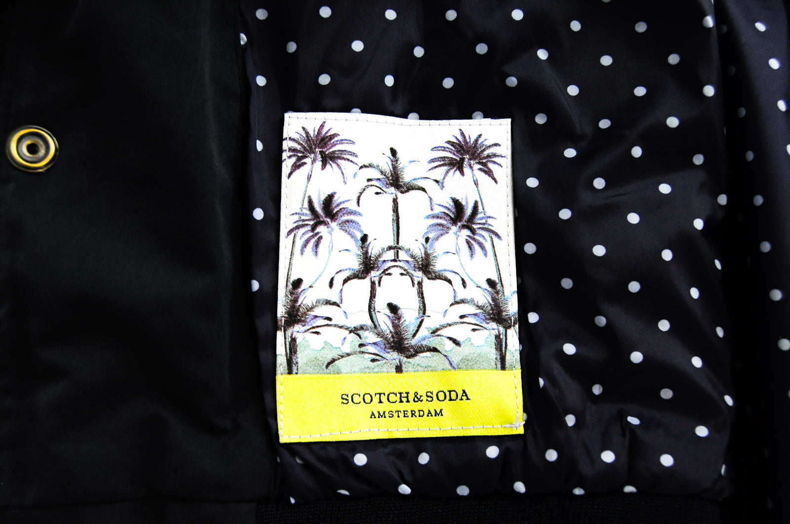 SCOTCH &amp; SODA vyriška tamsiai mėlyna striukė S lengva pamušalu ilgomis rankovėmis laisvalaikio drabužiai