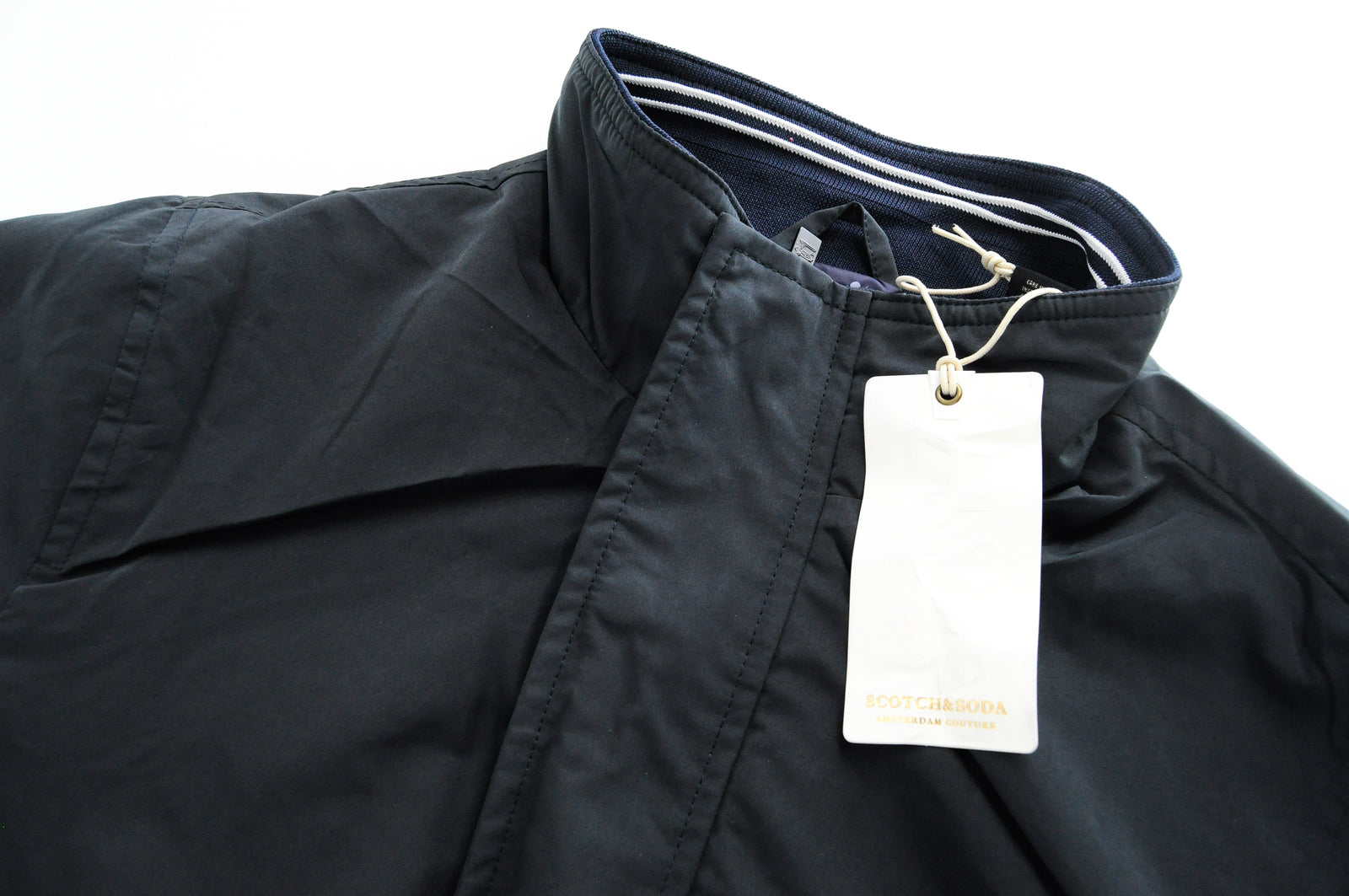 SCOTCH &amp; SODA vyriška tamsiai mėlyna striukė S lengva pamušalu ilgomis rankovėmis laisvalaikio drabužiai