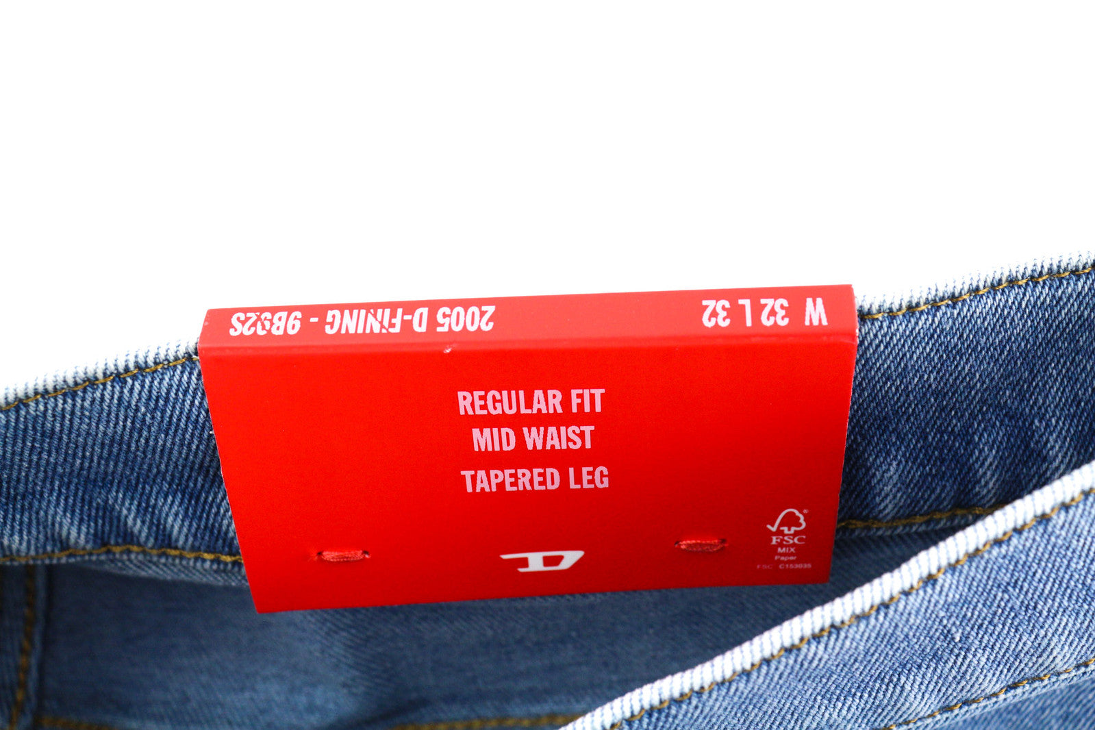 DIESEL 2005 D-Fining 9B92S Men Jeans W32/L32 Regular Mid Tapered Blue RRP€160