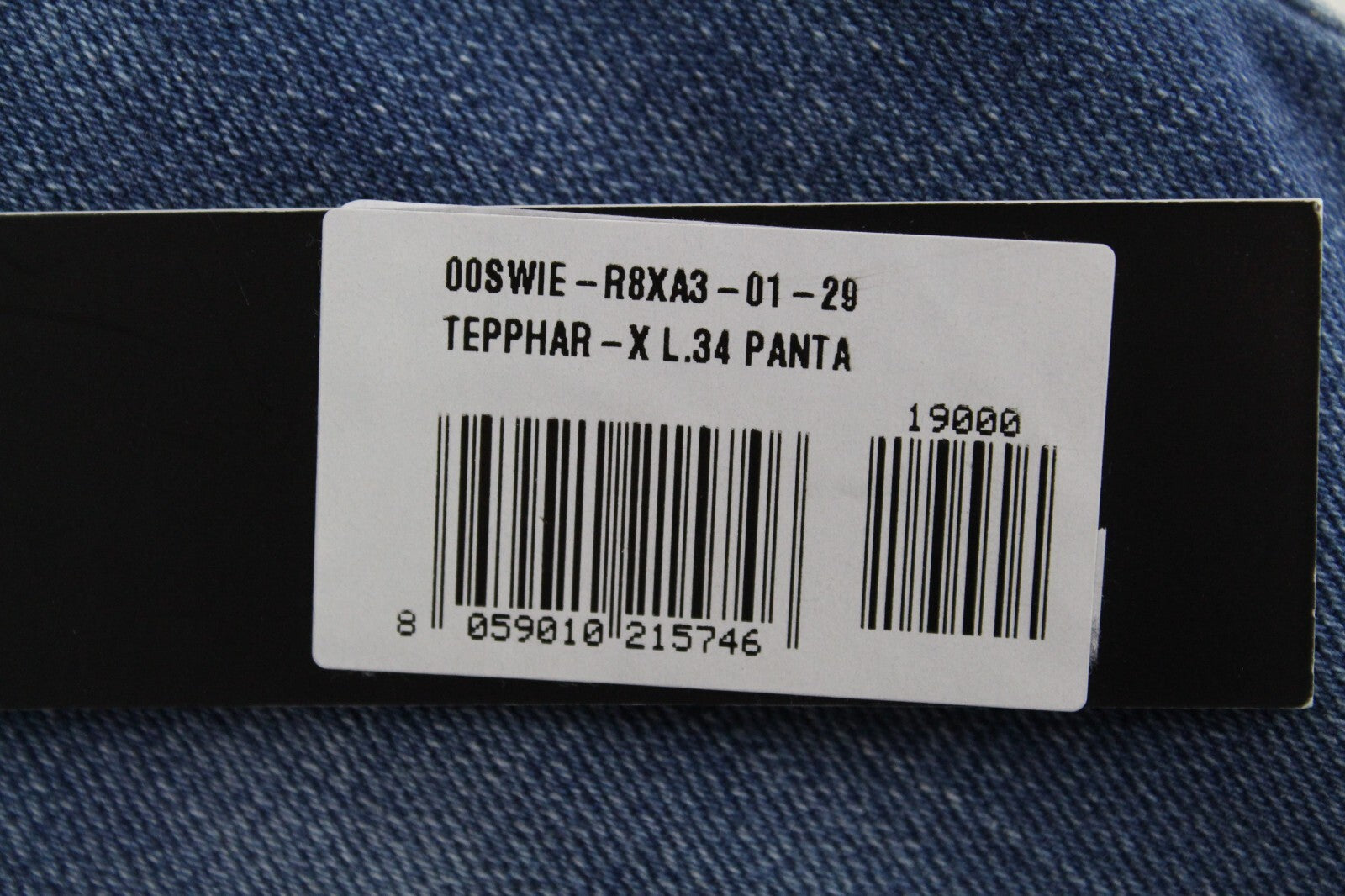 DIESEL Tepphar-X R8XA3 Men's Blue Jeans W29/L34 Slim Carrot Cotton Stretch Fit