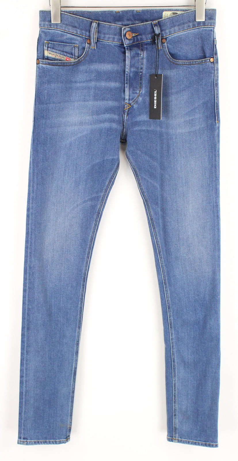 DIESEL Tepphar-X R8XA3 Men's Blue Jeans W28/L34 Slim Carrot Cotton Washed