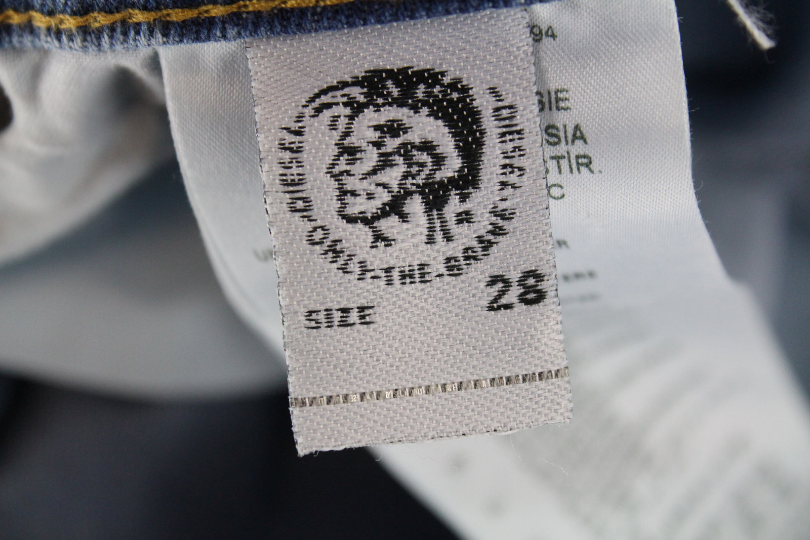 DIESEL Tepphar-X R8XA3 Men's Blue Jeans W28/L34 Slim Carrot Cotton Washed