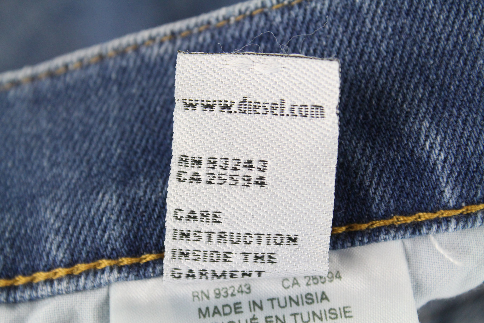 DIESEL Tepphar-X R8XA3 Men's Blue Jeans W28/L34 Slim Carrot Cotton Washed