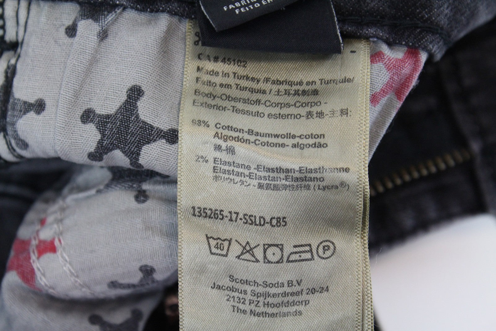 SCOTCH & SODA Supreme Women Jeans W28/L34 Slim Straight Grey Cotton Stretch