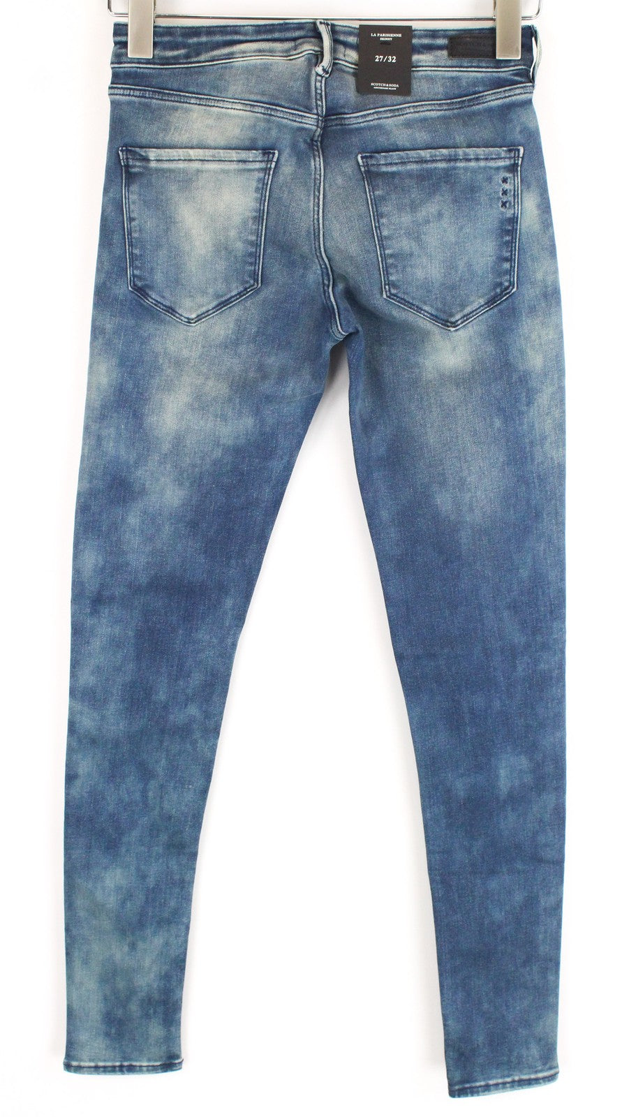 SCOTCH & SODA Ams Blauw Women Jeans W27/L32 Skinny Blue Cotton Stretch Washed