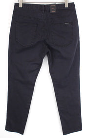 MAISON SCOTCH Women Jeans W29/L34 Slim Boyfriend Fit Cotton Navy Zip-Fly Ripped