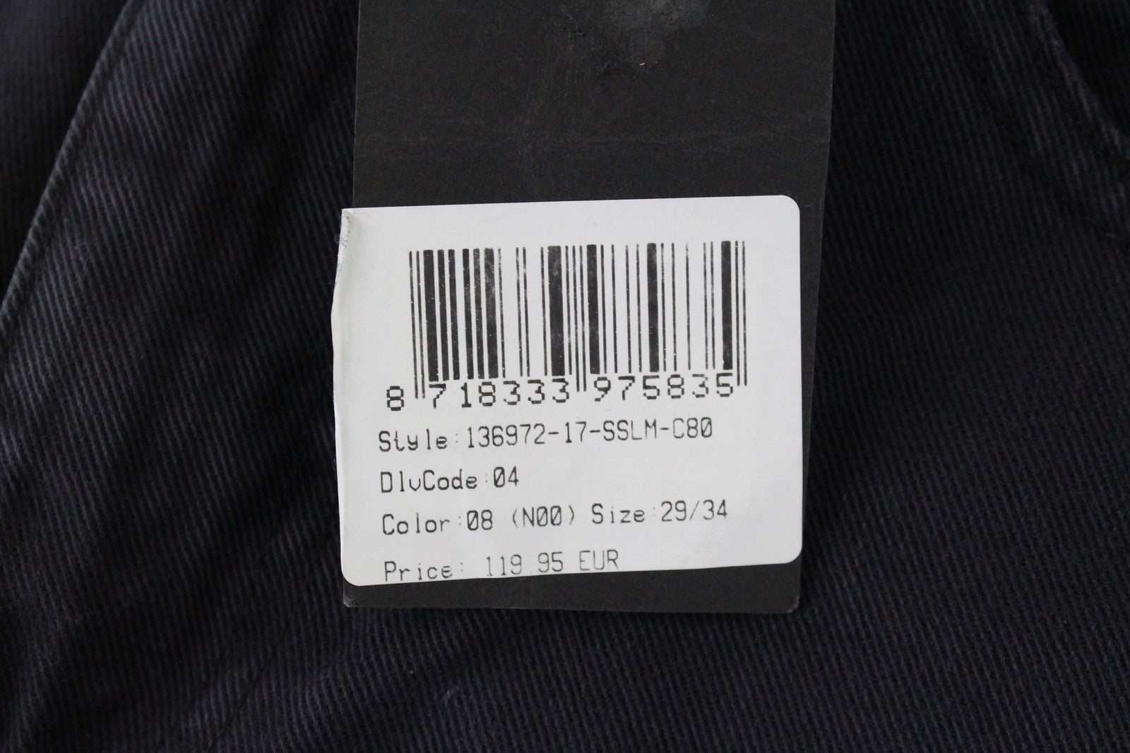 MAISON SCOTCH Women Jeans W29/L34 Slim Boyfriend Fit Cotton Navy Zip-Fly Ripped