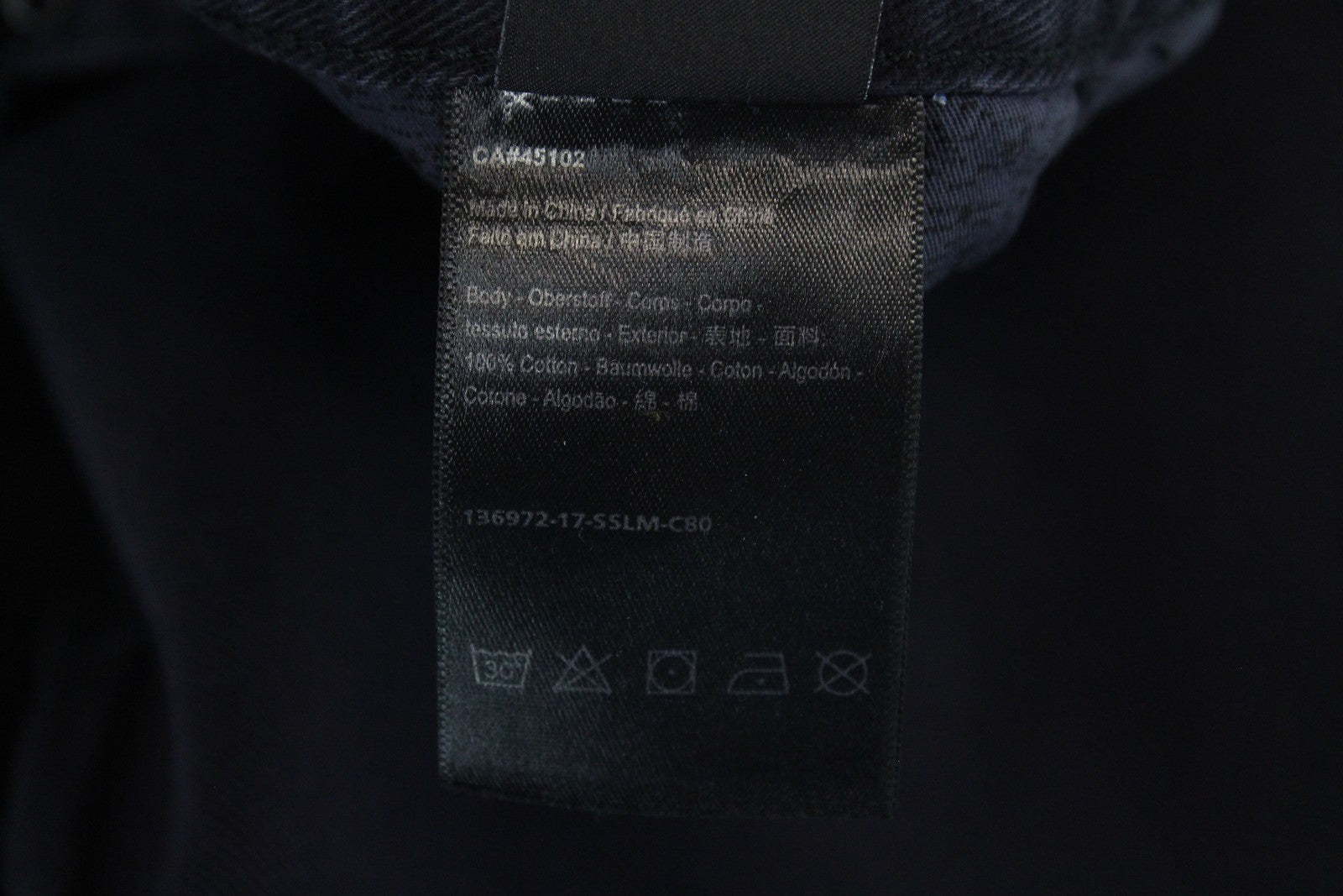 MAISON SCOTCH Women Jeans W29/L34 Slim Boyfriend Fit Cotton Navy Zip-Fly Ripped