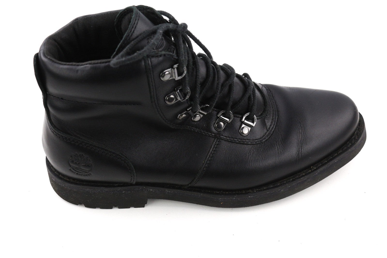 TIMBERLAND A27ZK Men Boots EU42 Black Leather Logo Waterproof TimberDry ReBOTL