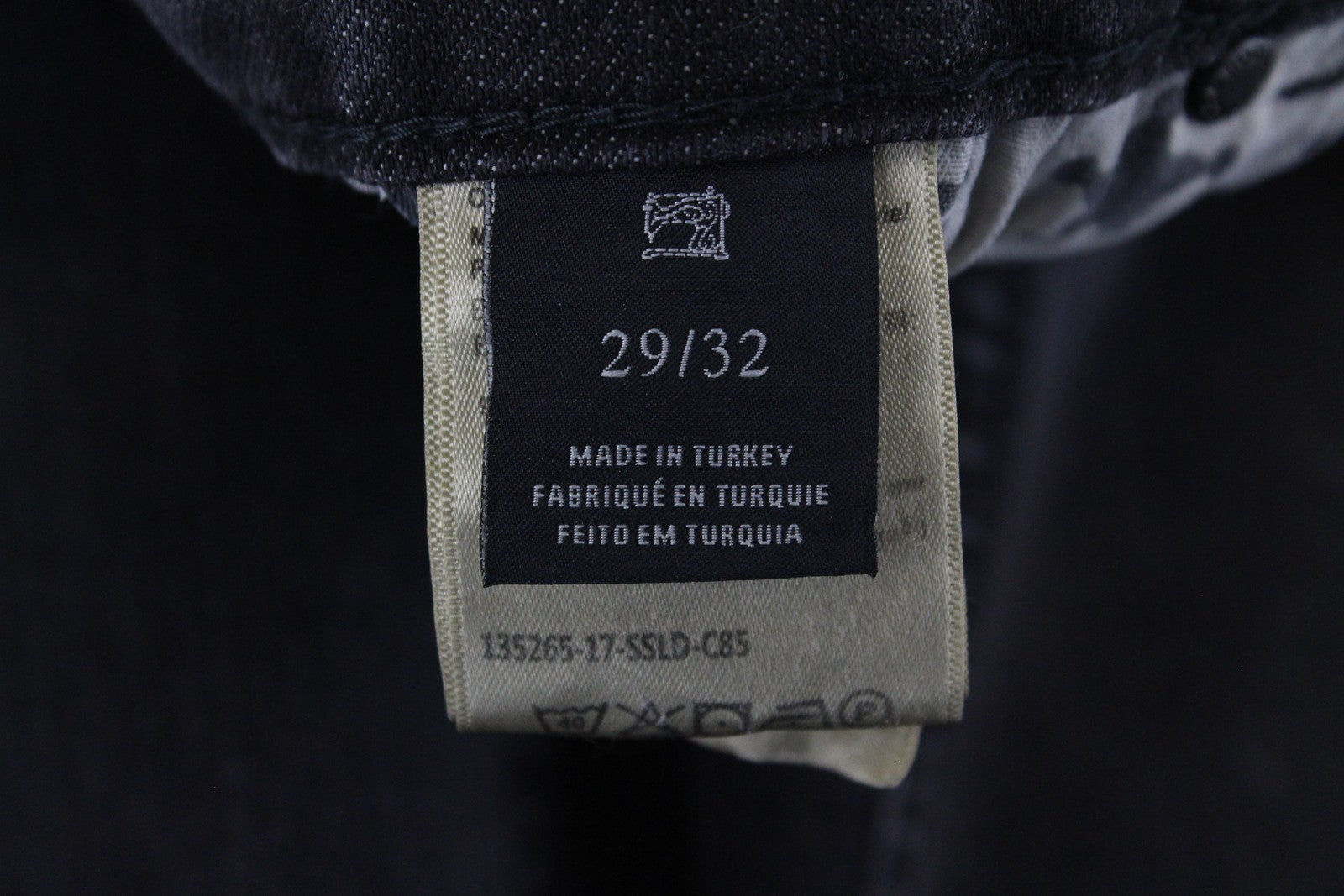 SCOTCH & SODA Supreme Women Jeans W29/L32 Slim Straight Fit Grey Cotton Stretch