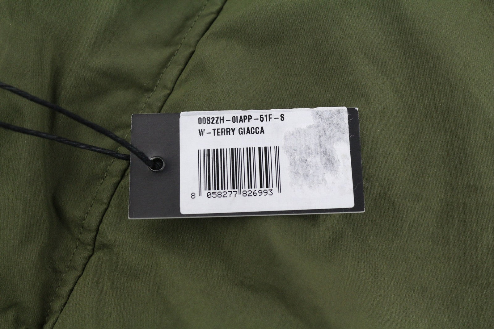 DIESEL W-Terry Women Jacket S Green Parka Zip Hooded Sherpa Lined RRP€395