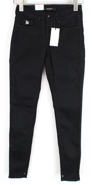 SCOTCH & SODA La Bohemienne Women Jeans W25/L32 Skinny Fit Black Cotton Stretch