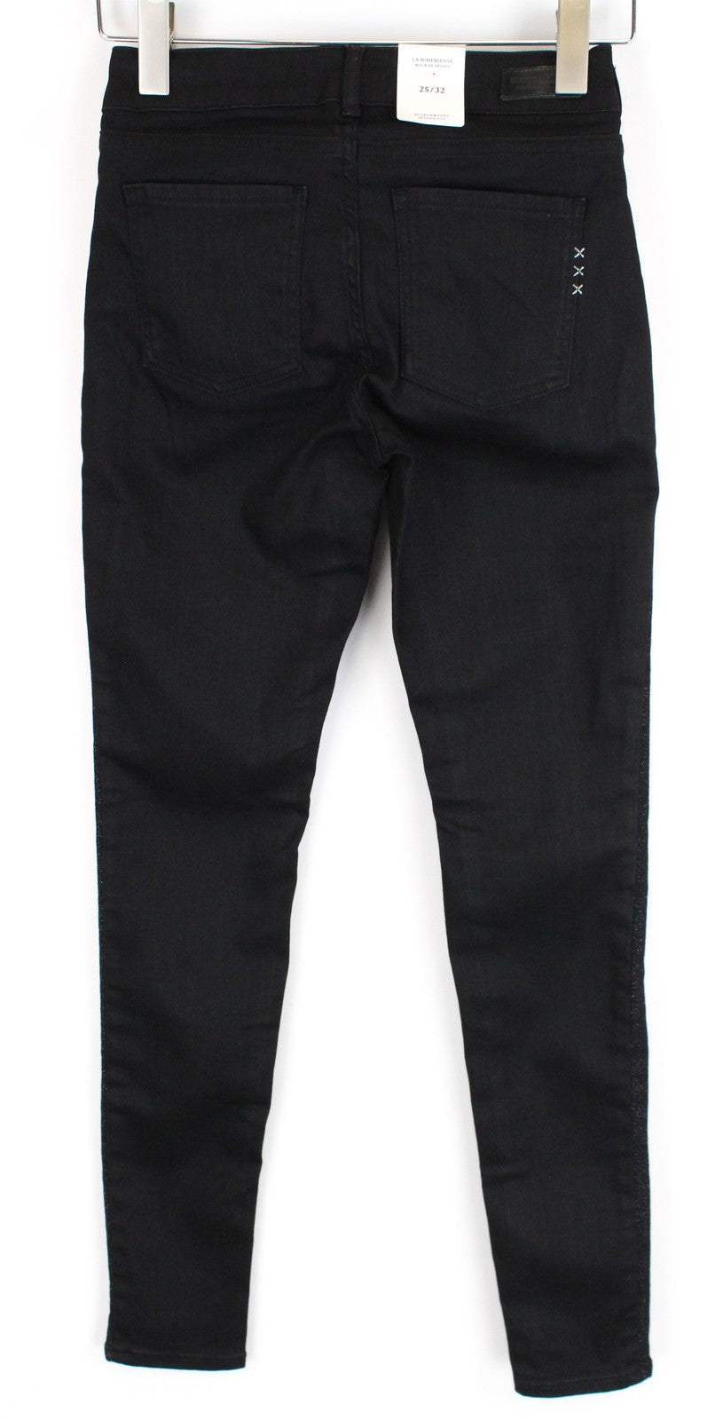 SCOTCH & SODA La Bohemienne Women Jeans W25/L32 Skinny Fit Black Cotton Stretch