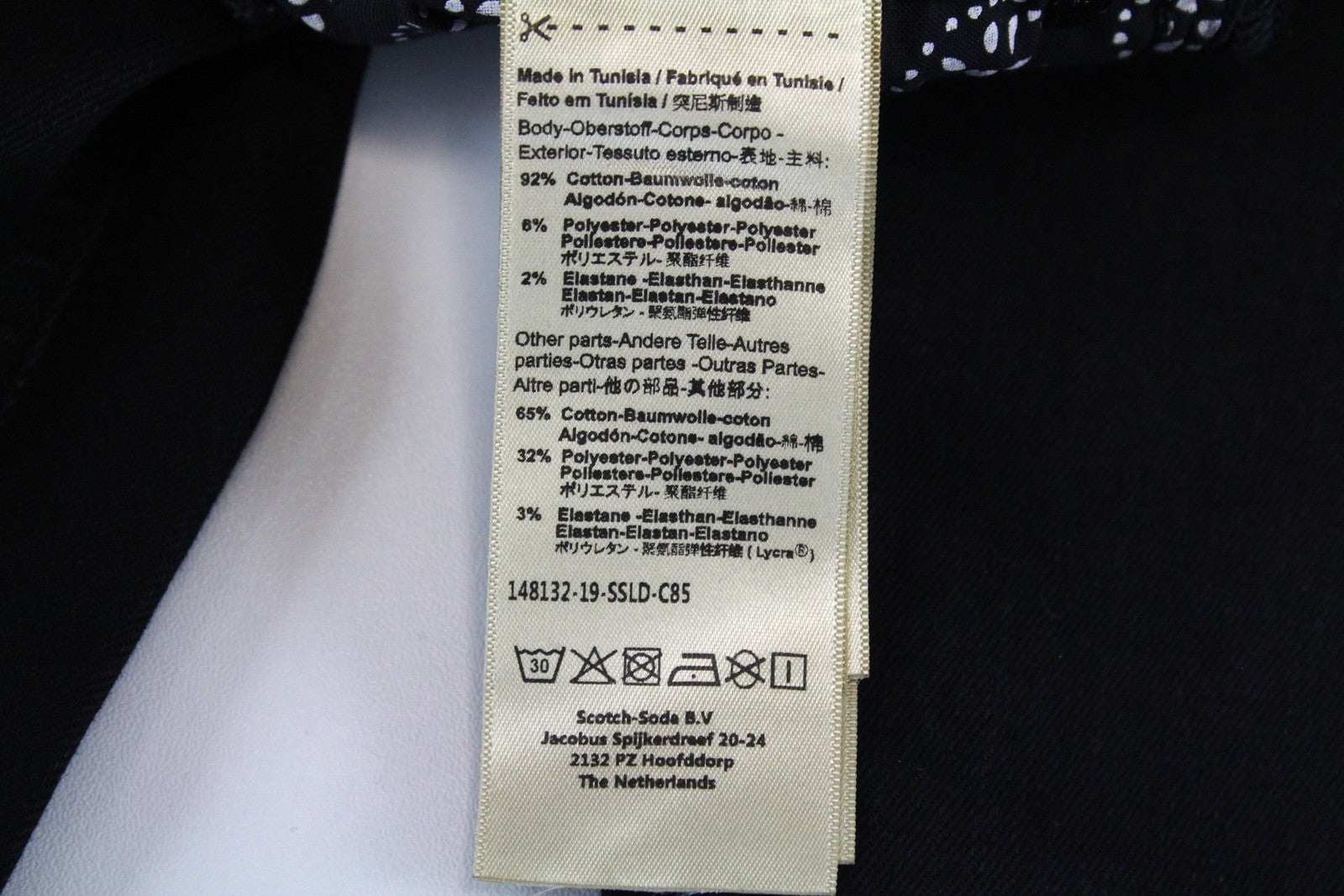 SCOTCH & SODA La Bohemienne Women Jeans W25/L32 Skinny Fit Black Cotton Stretch