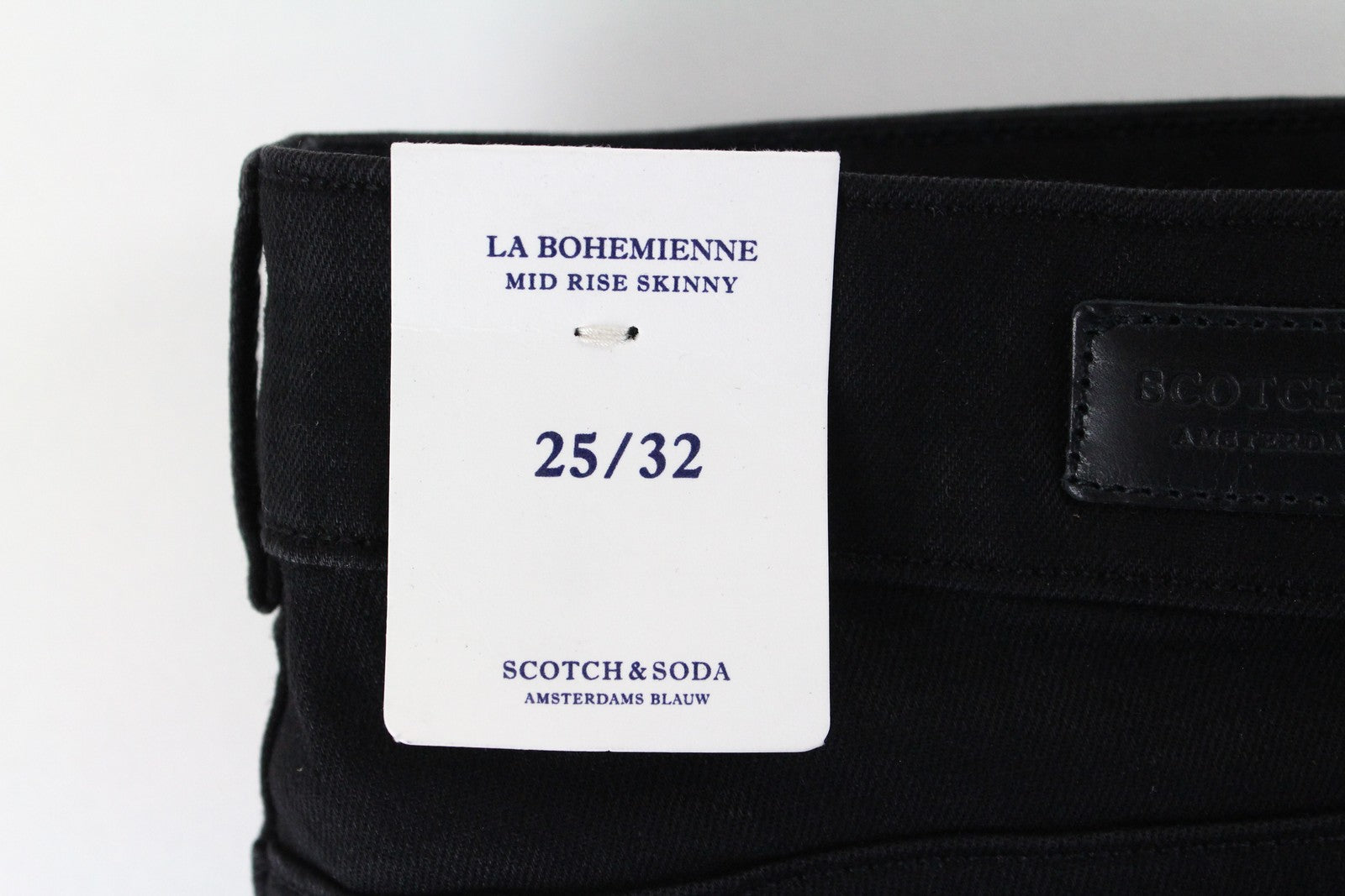 SCOTCH & SODA La Bohemienne Women Jeans W25/L32 Skinny Fit Black Cotton Stretch