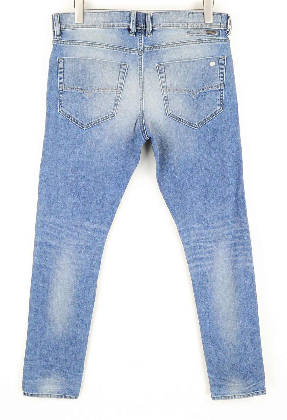 DIESEL Tepphar 0842H Men Jeans W33/L32 Slim Carrot Fit Light Blue Stretch