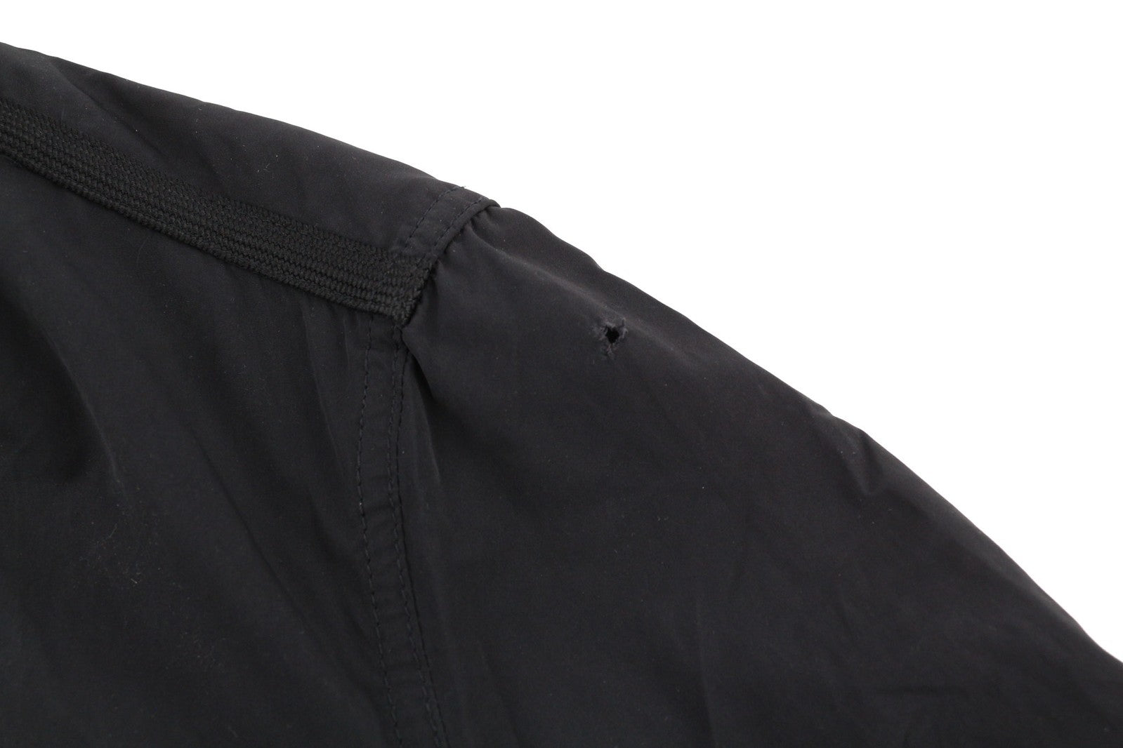 DIESEL J-Rum Men Jacket M Black Band Neck Lined Full Zip Pockets Lightweight