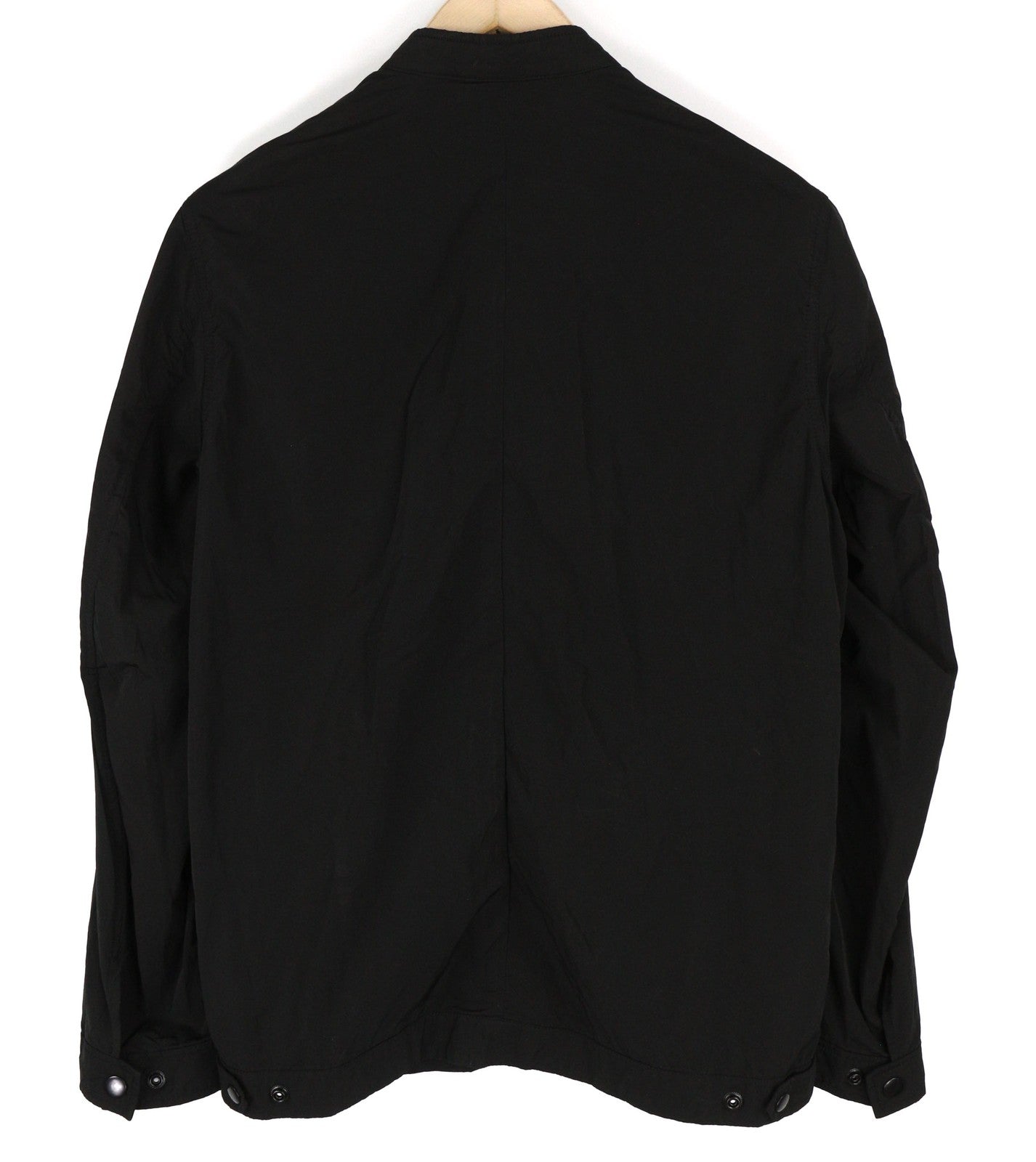 DIESEL J-Rum Men Jacket M Black Band Neck Lined Full Zip Pockets Lightweight