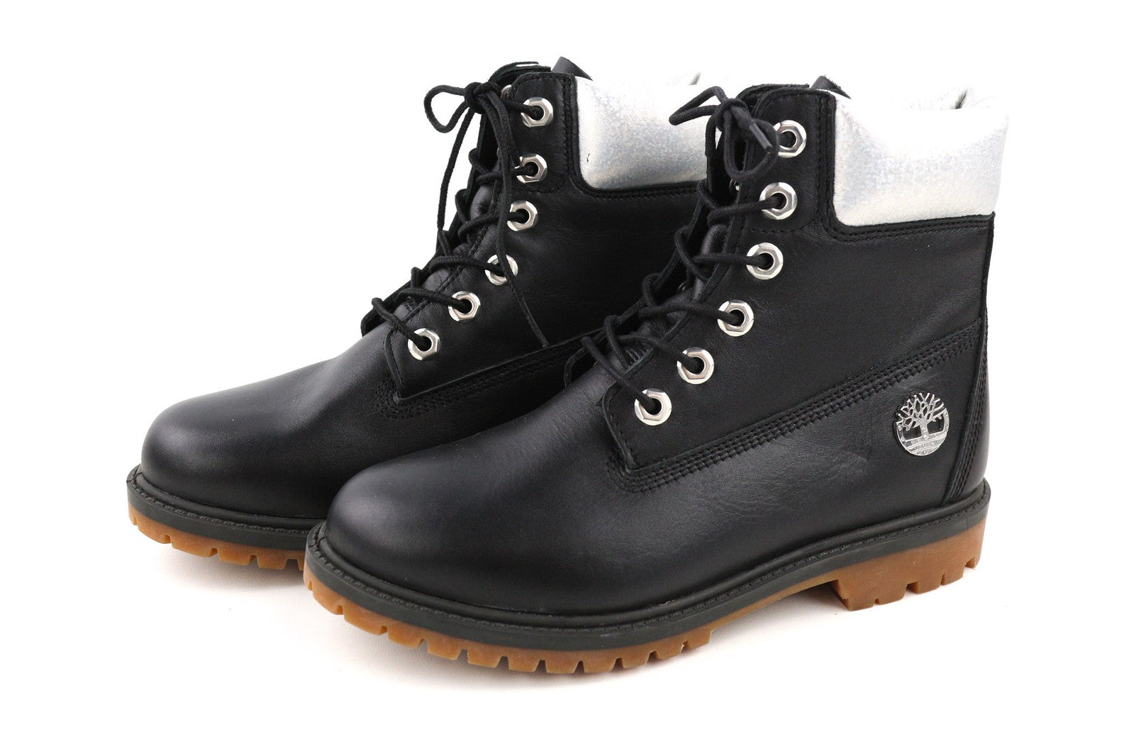 TIMBERLAND A2M8G Women Boots EU36 UK3.5 Black Leather Almond Toe Waterproof