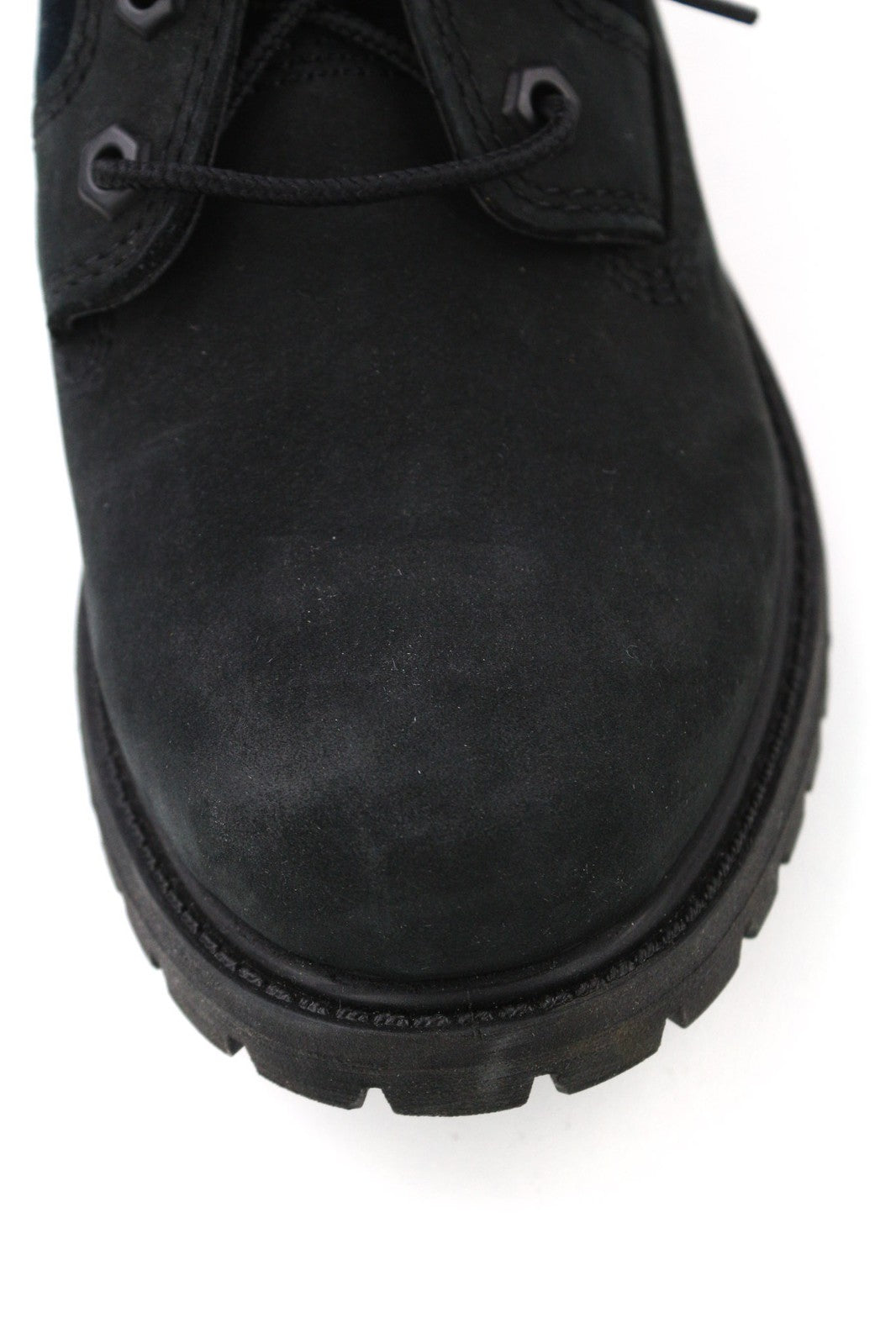 TIMBERLAND A1R2M Women Boots EU38 UK5 Black Leather Lace Up Ankle Top Ortholite