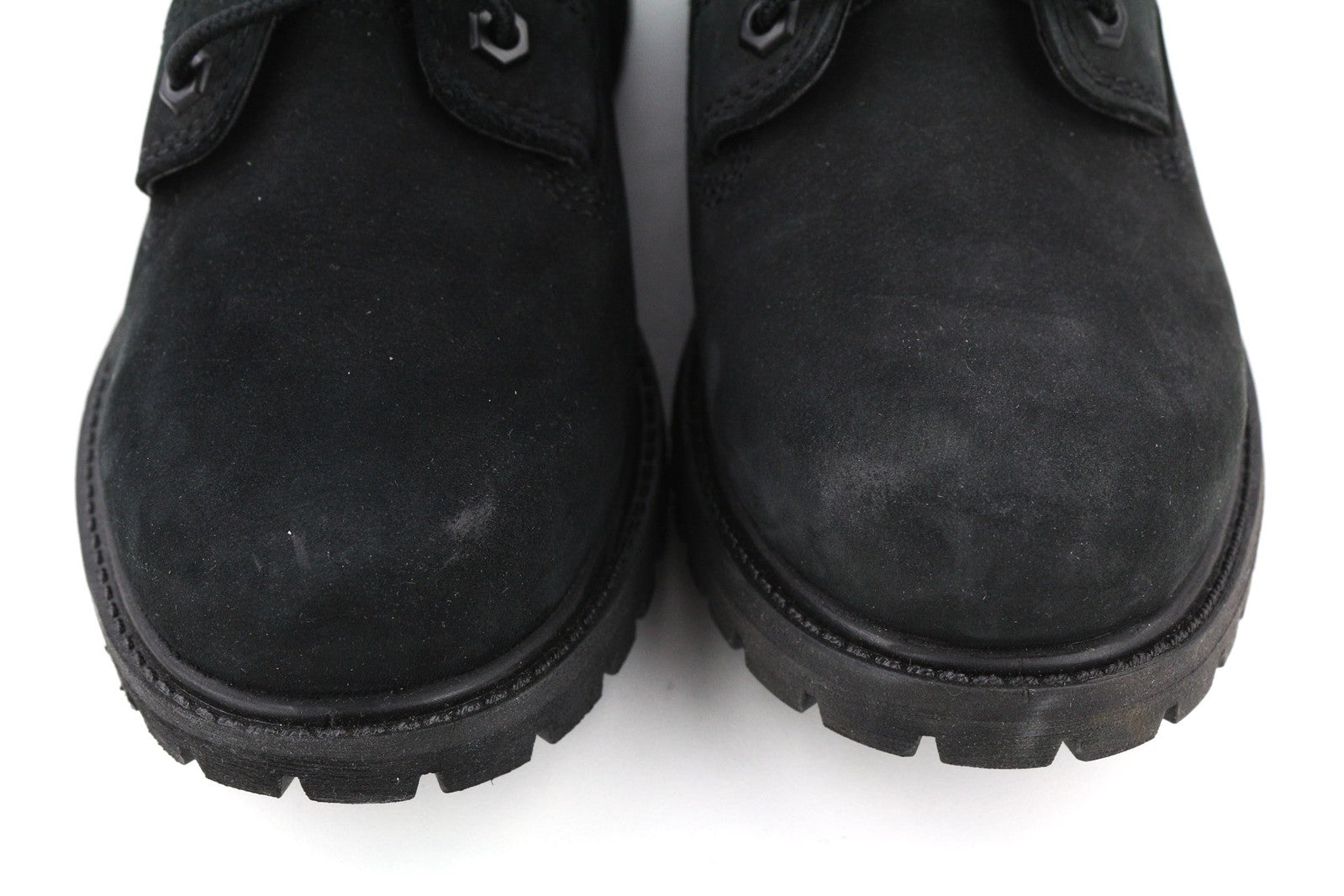 TIMBERLAND A1R2M Women Boots EU38 UK5 Black Leather Lace Up Ankle Top Ortholite