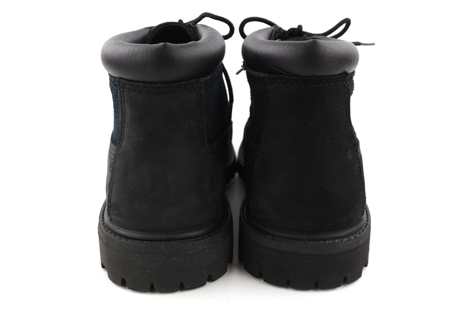 TIMBERLAND A1R2M Women Boots EU38 UK5 Black Leather Lace Up Ankle Top Ortholite