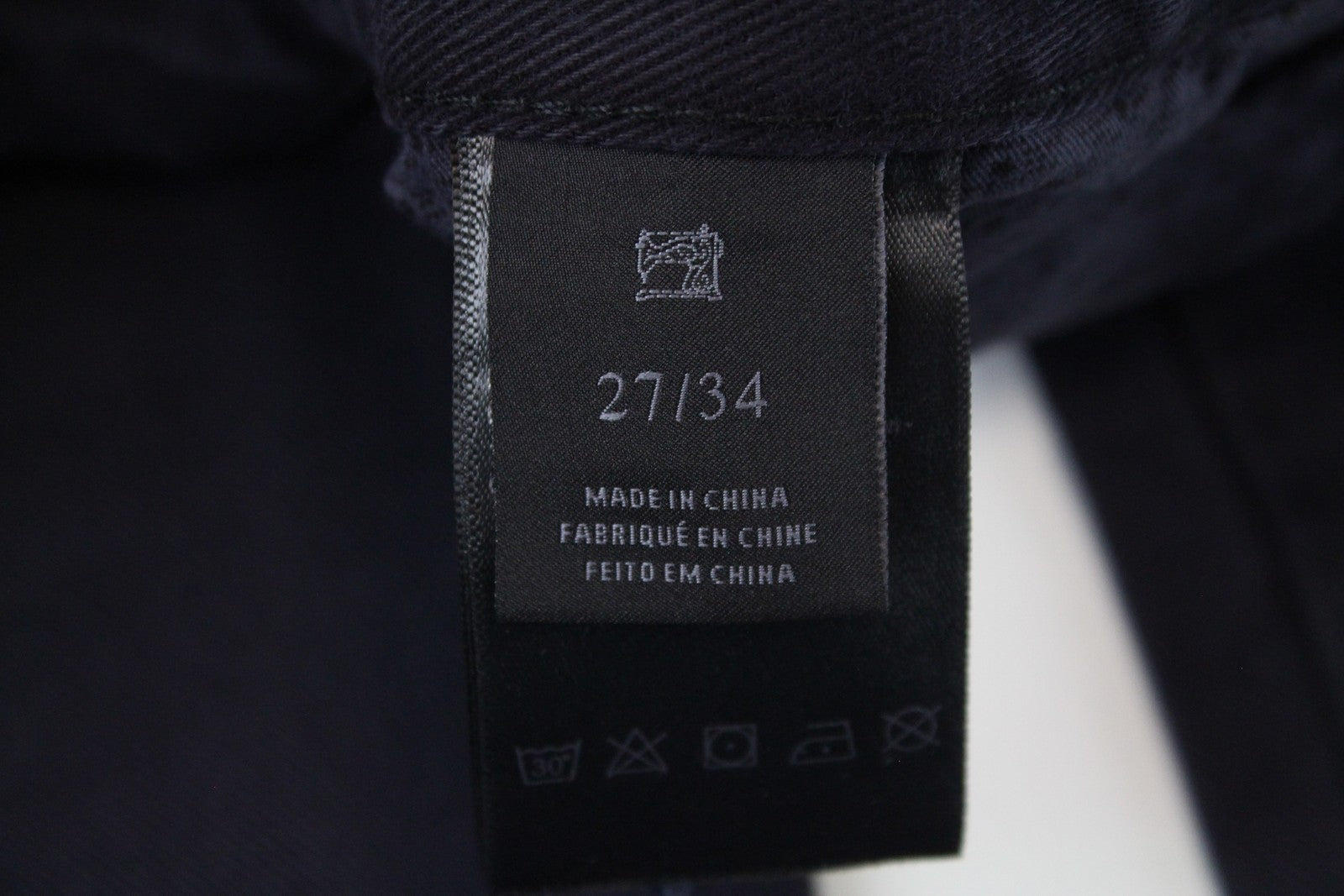 MAISON SCOTCH Women Jeans W27/L34 Slim Boyfriend Fit Ripped Navy Cotton Dyed