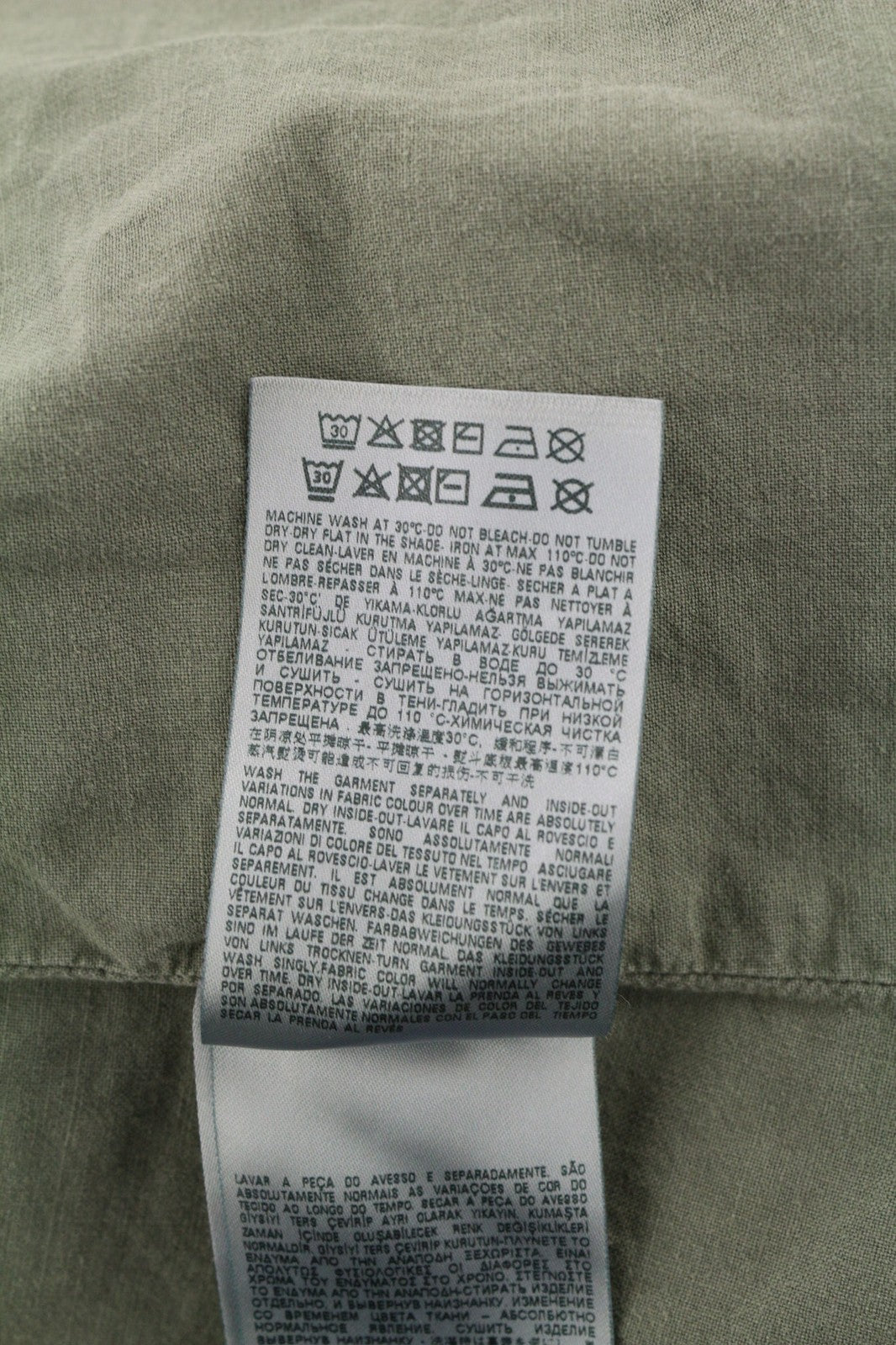 DIESEL J-Georg Men Jacket L Military Denim Zip Distress Lightweight RRP€395