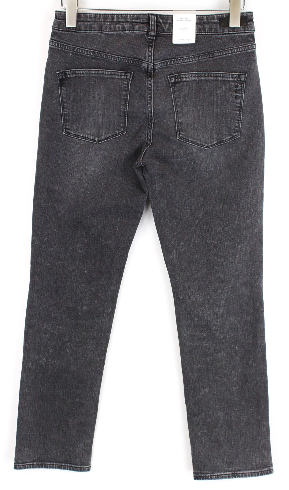 SCOTCH & SODA Supreme Women Jeans W29/L30 Slim Straight Fit Grey Cotton Stretch