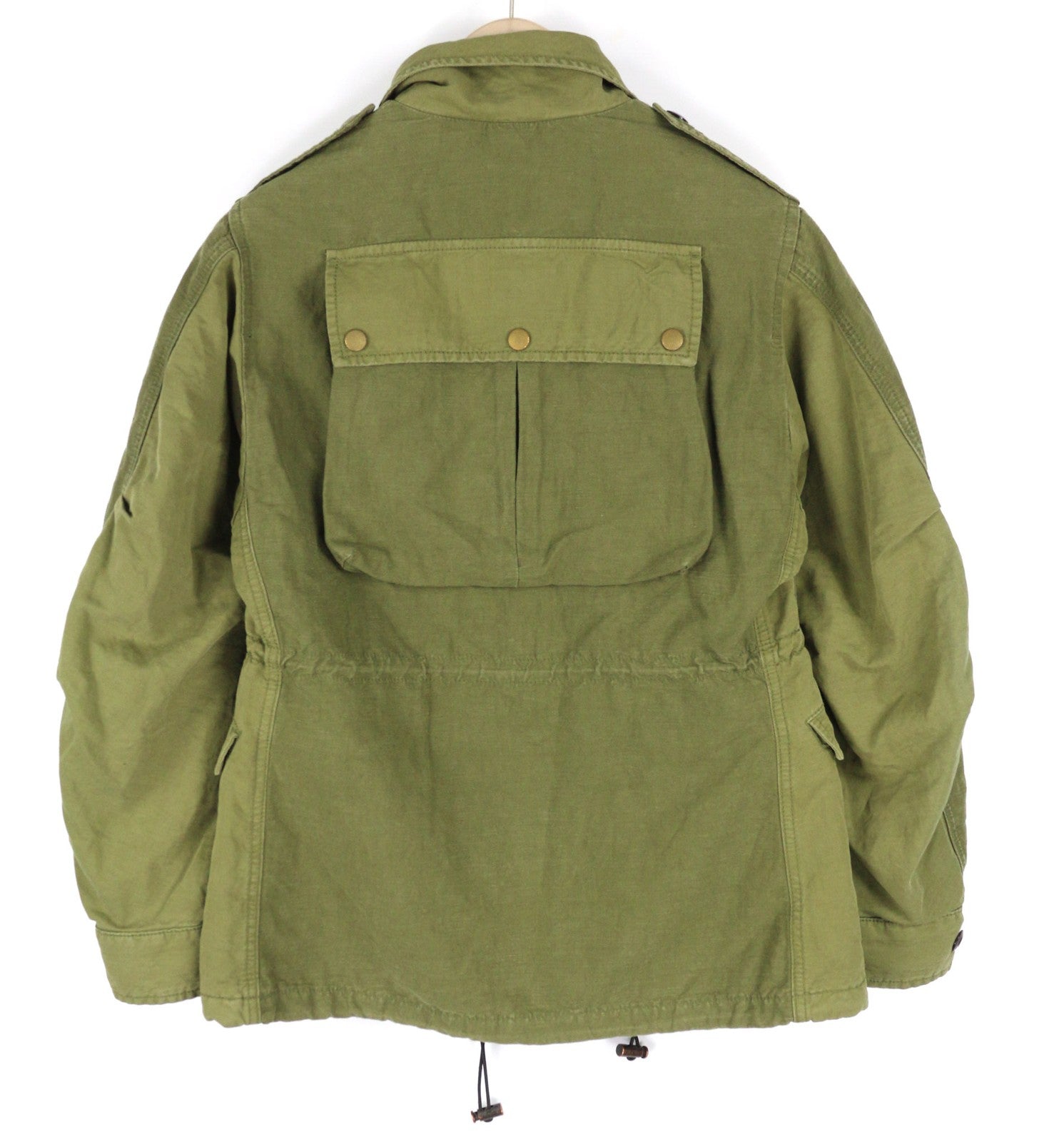 DIESEL G-Claudia Women Jacket S Linen Blend Drawstring Hidden Closure RRP€395