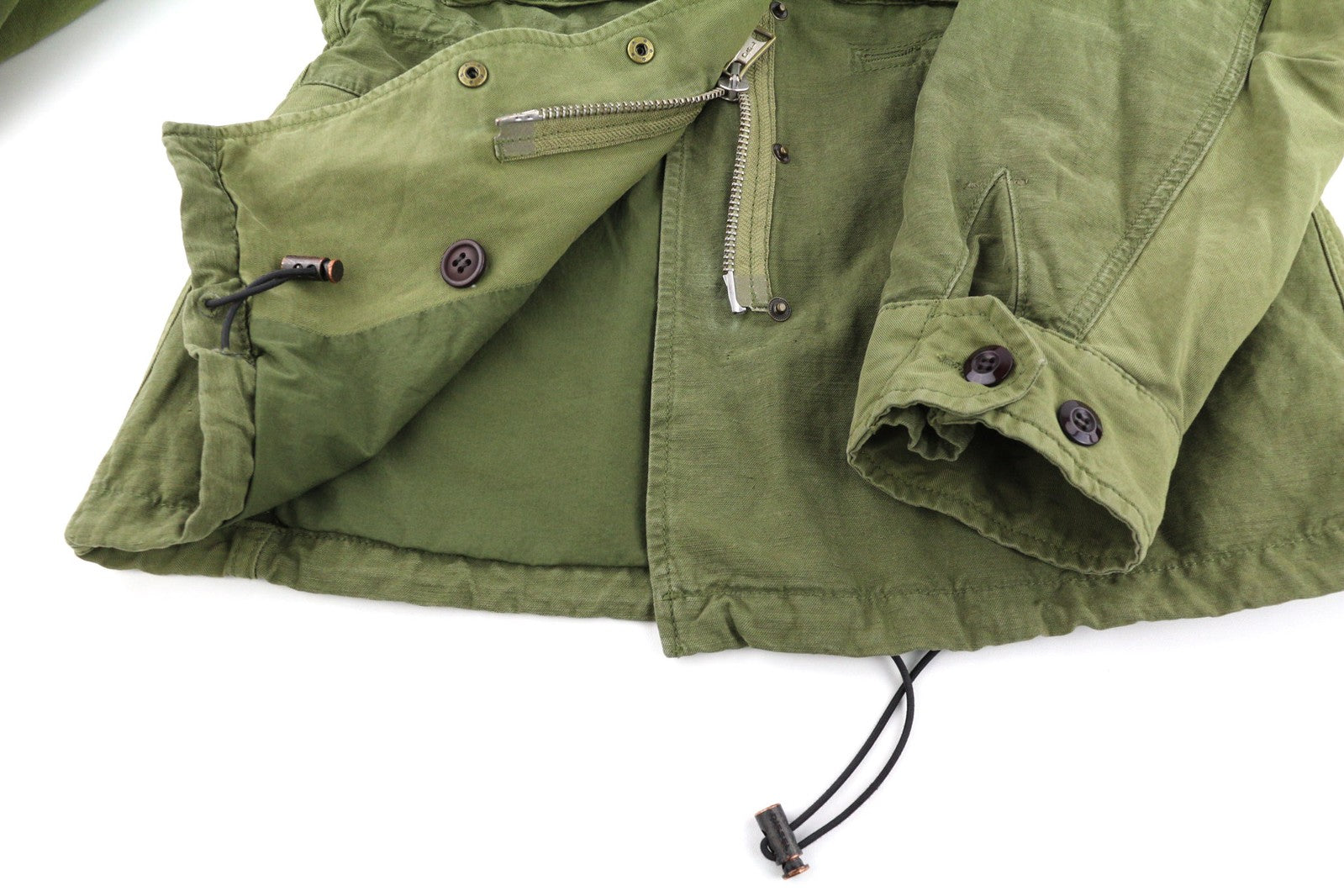 DIESEL G-Claudia Women Jacket S Linen Blend Drawstring Hidden Closure RRP€395