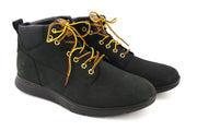TIMBERLAND A19UK Men Boots EU42 Black Leather Sensorflex Comfort System Logo