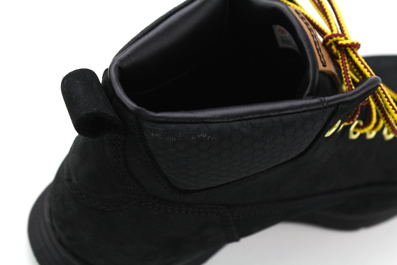 TIMBERLAND A19UK Men Boots EU42 Black Leather Sensorflex Comfort System Logo