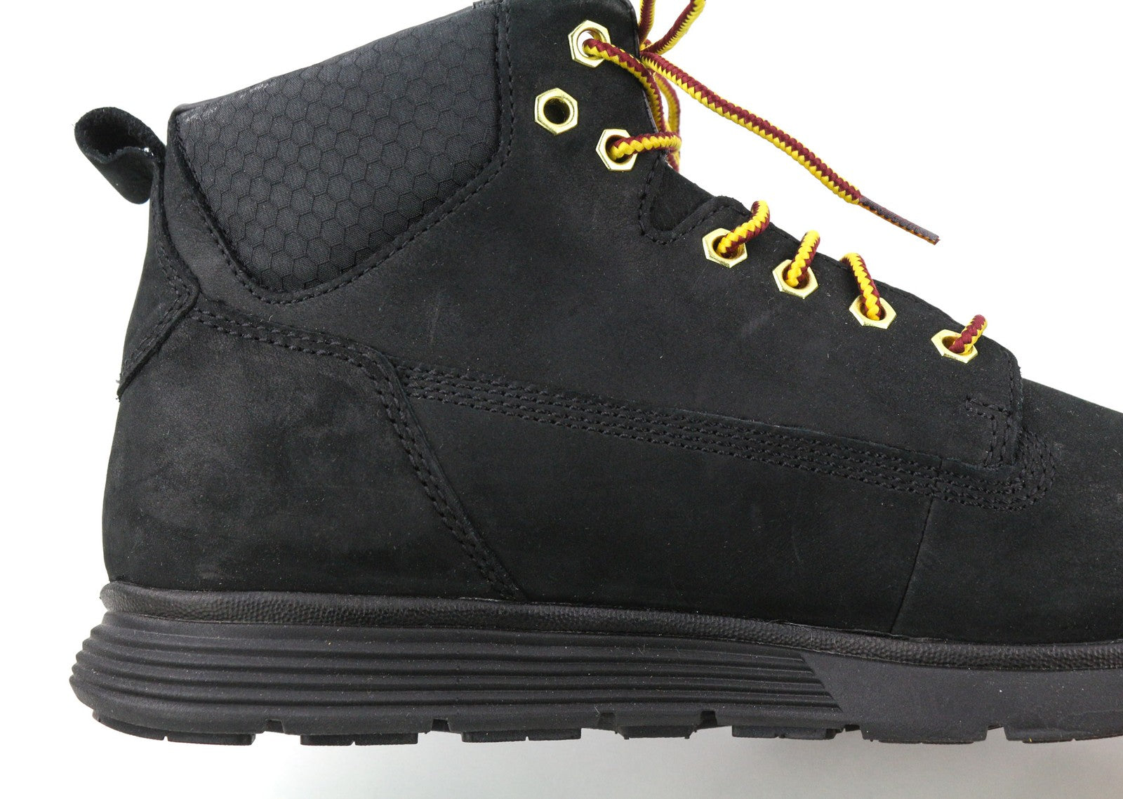 TIMBERLAND A19UK Men Boots EU42 Black Leather Sensorflex Comfort System Logo