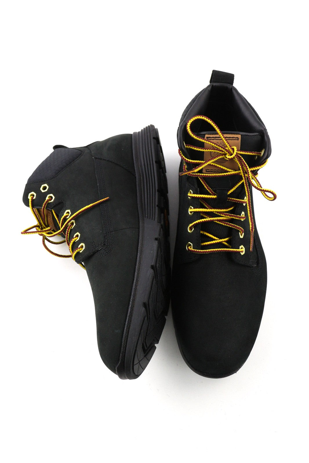 TIMBERLAND A19UK Men Boots EU42 Black Leather Sensorflex Comfort System Logo