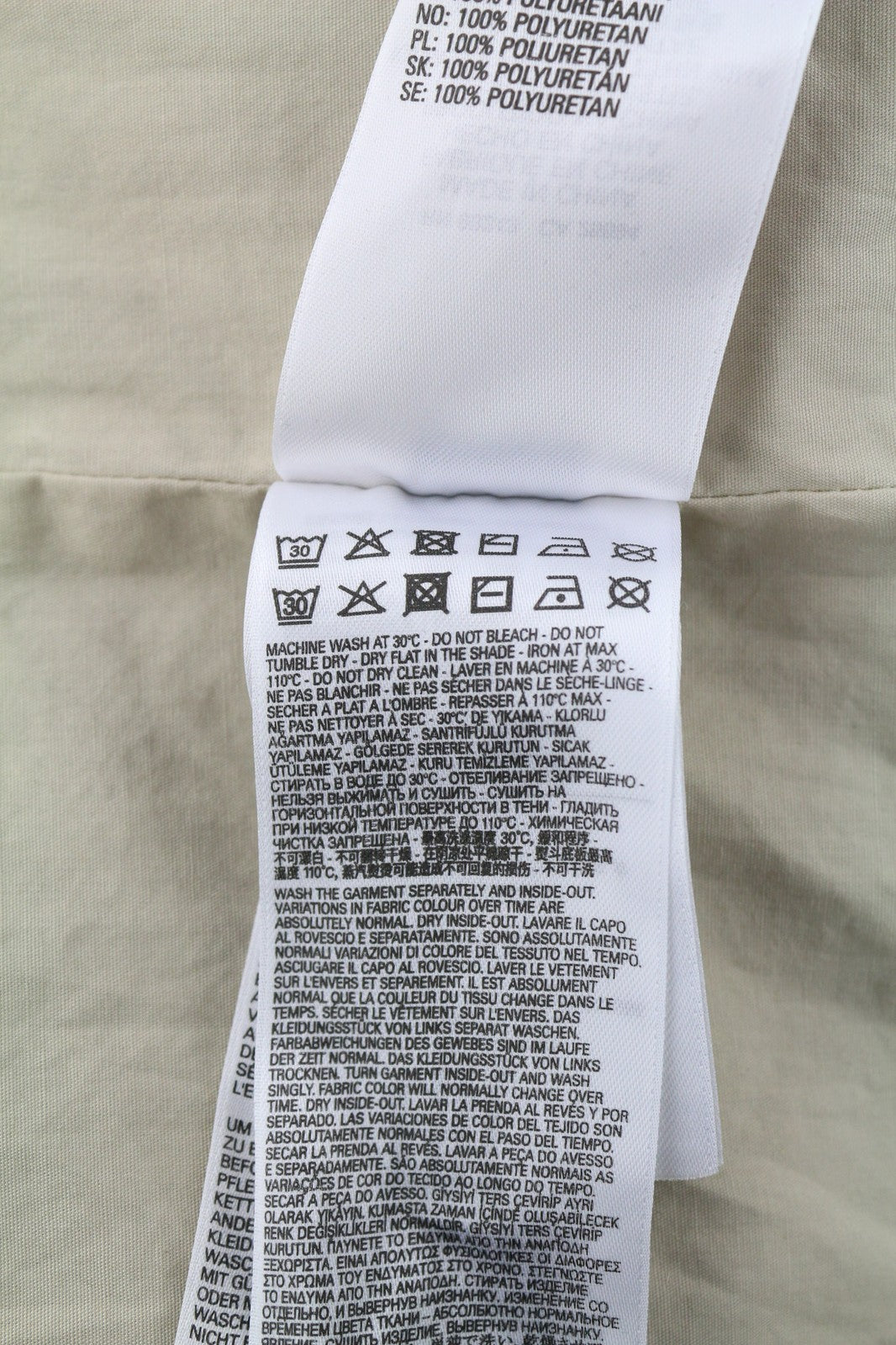 DIESEL S-U24 Men Jacket XL Snap Buttons Shiny Look Lined Lightweight RRP€275