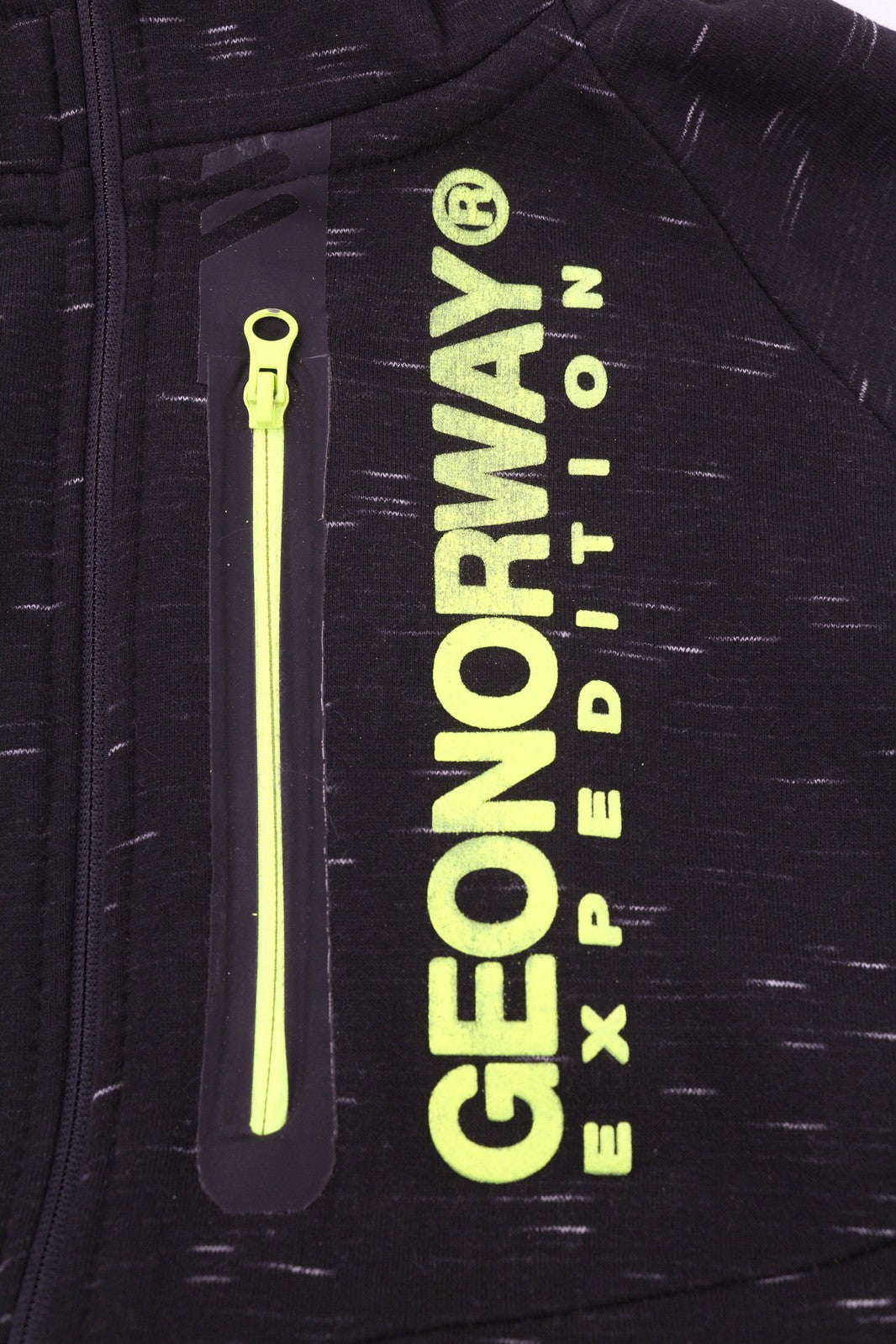 GEO NORWAY Expedition Men Hoodie M Turbo-Dry 4000 Hooded Zipper Straps Black