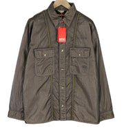 DIESEL S-U24 Men Jacket L Snap Buttons Shiny Look Lined  Lightweight RRP€275